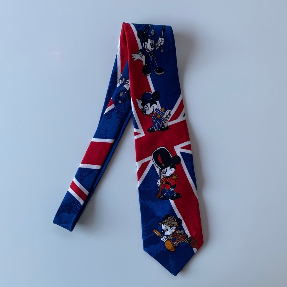 Mickey Mouse Blue British Mens Tie
